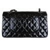 Medium Classic Flap Patent Black SHW