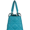 Medium Lady Dior Cannage Aqua Blue SHW