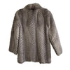 Mink Fur Ladies Coat Grey XS-S