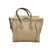 Micro Luggage Tote Grained Leather Beige RHW