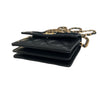 Pearl Bracelet Clutch with Chain Lambskin Black GHW