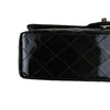 Medium Classic Flap Patent Black SHW