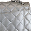 Jumbo Classic Double Flap Lambskin Silver SHW