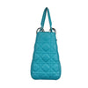 Medium Lady Dior Cannage Aqua Blue SHW