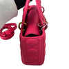 Small Lady Dior Lambskin Pink Rainbow Hardware