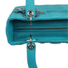 Medium Lady Dior Cannage Aqua Blue SHW