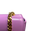 Shiny Calfskin Cuir Triomphe Chain Bag Purple GHW