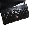 Medium Classic Flap Patent Black SHW