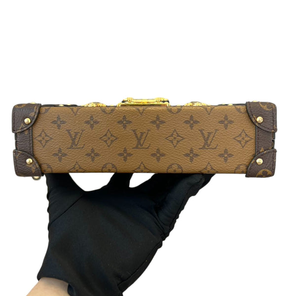 Louis Vuitton Petite Malle Reverse Monogram Brown GHW Bag Religion