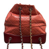 Gabrielle Backpack Small Quilted Aged Calfskin Raspberry MHW