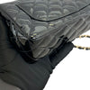 Rectangular Flap Mini Patent Calfskin Quilted Black GHW