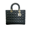 Lady Dior Medium Lambskin Silver GHW