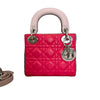 Small Lady Dior Lambskin Pink Rainbow Hardware