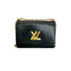 Pearl Bracelet Clutch with Chain Lambskin Black GHW