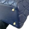 Lady Dior Medium Lambskin Navy Blue GHW