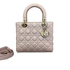 Lady Dior Mini Lambskin Cannage Red GHW