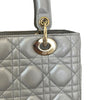 Lady Dior Medium Lambskin Silver GHW