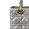 Lady Dior Medium Lambskin Silver GHW