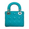 Lady Dior Mini Lambskin Aqua Blue SHW