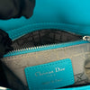 Lady Dior Mini Lambskin Aqua Blue SHW