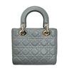 ABC  Lady Dior Small Lambskin Leather Grey GHW