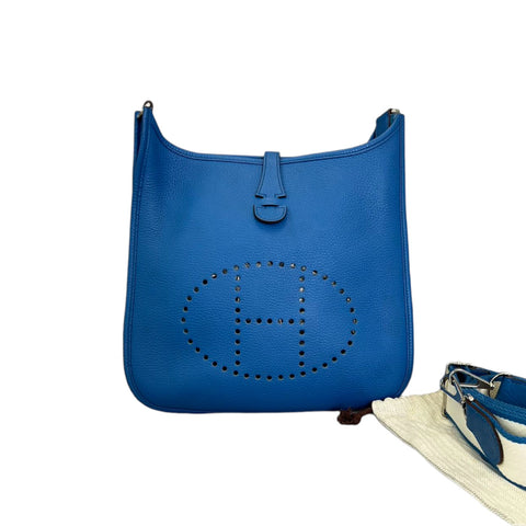 Saddle Bag Medium Monogram Oblique Blue GHW