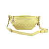 Quilted Calfskin Yellow Belt Bag GHW