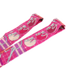 Twilly Set Silk Scarf in Fuschia, Rose Vif and Corail