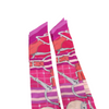 Twilly Set Silk Scarf in Fuschia, Rose Vif and Corail