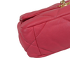 Lambskin Quilted Small 19 Flap Dark Pink