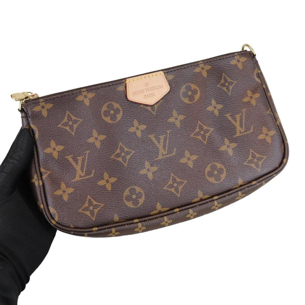 Louis Vuitton Multi Pochette Accessoires Monogram Khaki in Coated  Canvas/Leather with Gold-tone - US