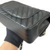 Lambskin Chevron Quilted Mini Flap Black GHW