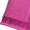 Silk Scarf Cashmere Solid Signature Pattern Purple