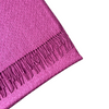 Silk Scarf Cashmere Solid Signature Pattern Purple