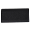 Leather Tb Monogram Continental Wallet Black