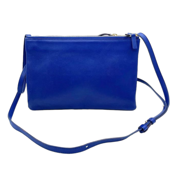Lambskin Trio Crossbody Bag Blue GHW Bag Religion