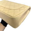 Jumbo Double Flap Beige Lambskin Quilted GHW