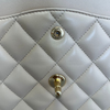 Jumbo Double Flap Beige Lambskin Quilted GHW