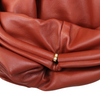 Butter Calf the Pouch Oversized Clutch Rust