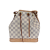 Pearl Drawstring Bucket Mini Calfskin Quilted White GHW