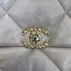 Lambskin Quilted Large Chanel 19 Flap Beige