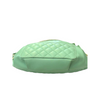 Crumpled Lambskin Quilted Bi Belt Bag Light Green GHW