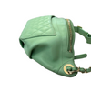 Crumpled Lambskin Quilted Bi Belt Bag Light Green GHW