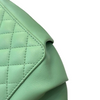 Crumpled Lambskin Quilted Bi Belt Bag Light Green GHW