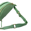 Crumpled Lambskin Quilted Bi Belt Bag Light Green GHW