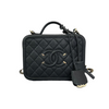 Jumbo Double Flap Caviar Quilted Black SHW