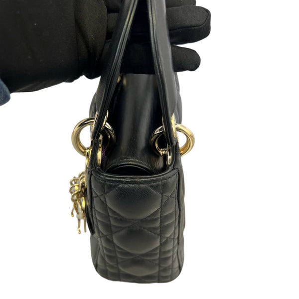 MINI MY LADY 17 BLACK CALFSKIN GOLD HARDWARE