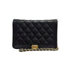 GG Marmont Shoulder Calfskin Matelasse Black GHW