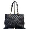 Jumbo Double Flap Caviar Quilted Black SHW