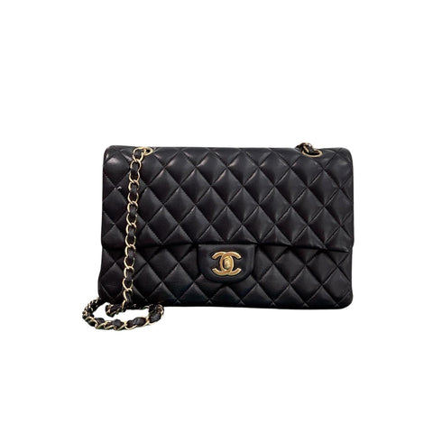 Lambskin Quilted Large Chanel 19 Flap Beige